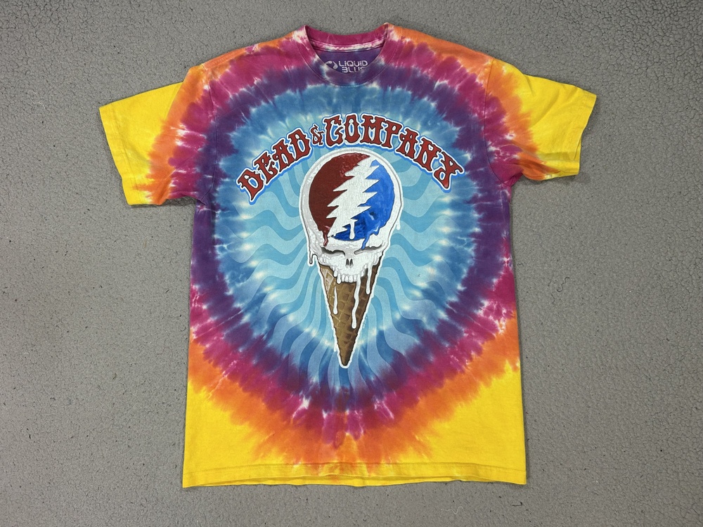 Liquid Blue Dead & Company Shirt Mens Medium Tie Dye Chicago 2021 Tour Graphic